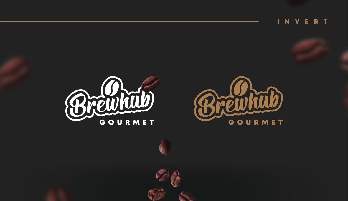 BrewHub Gourmet Project Logo Invert