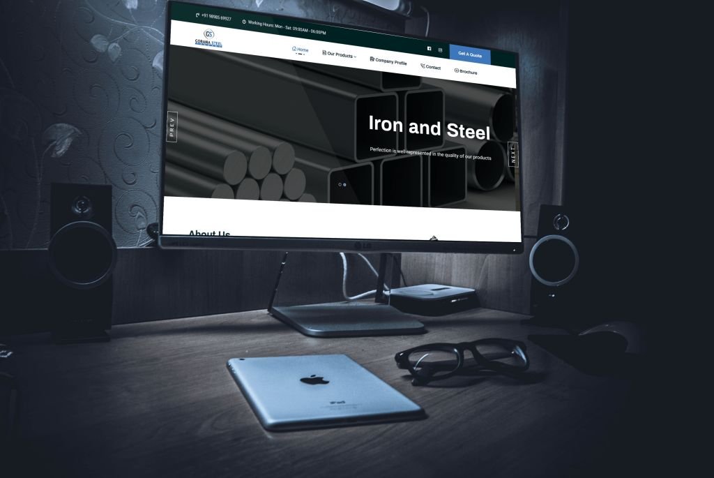 Gorana Steel Traders Website Design Project